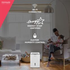 Frigidaire 6.25-Gallon 50 -Pint 3 -Speed Wi-Fi Connected (For Rooms 1501 - 3000 Square Feet) White
