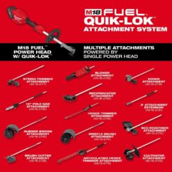 Milwaukee M18 FUEL QUIK-LOK Cultivator Attachment (Tool-Only) 49-16-2739