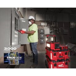 Milwaukee M18 18-Volt Lithium-Ion Cordless PACKOUT 3000 Lumens LED Light with Built-In Charger 2357-20
