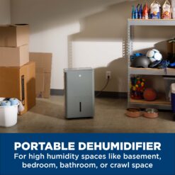 GE 1.88-Gallon 50 -Pint 2 -Speed with Built-In Pump ENERGY STAR Certified (For Rooms 3001+ Square Feet) Gray