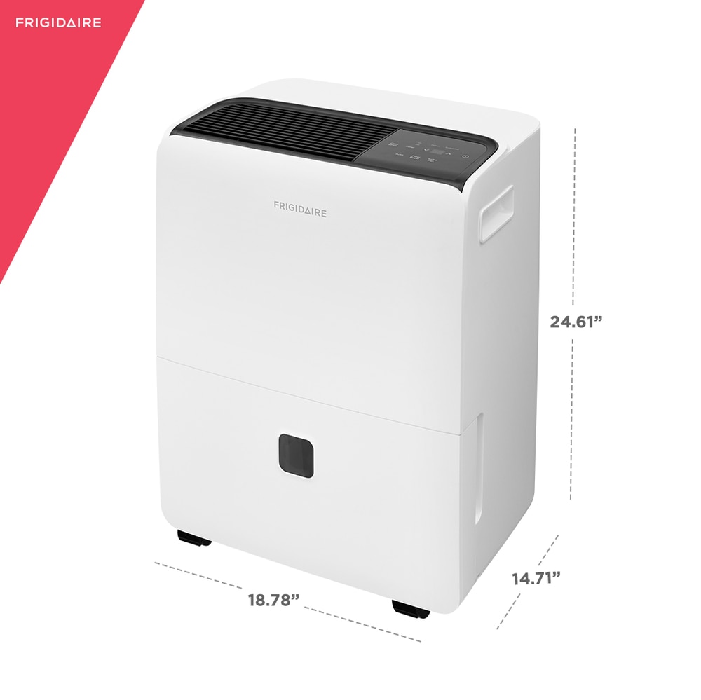 Frigidaire 2.6375-Gallon 60-Pint 2-Speed Dehumidifier (For Rooms 151- 400sq ft) White