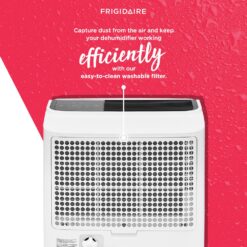 Frigidaire 2.6375-Gallon 60-Pint 2-Speed Dehumidifier (For Rooms 151- 400sq ft) White
