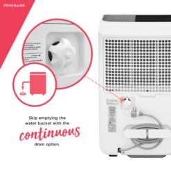 Frigidaire 2.6375-Gallon 60-Pint 2-Speed Dehumidifier (For Rooms 151- 400sq ft) White