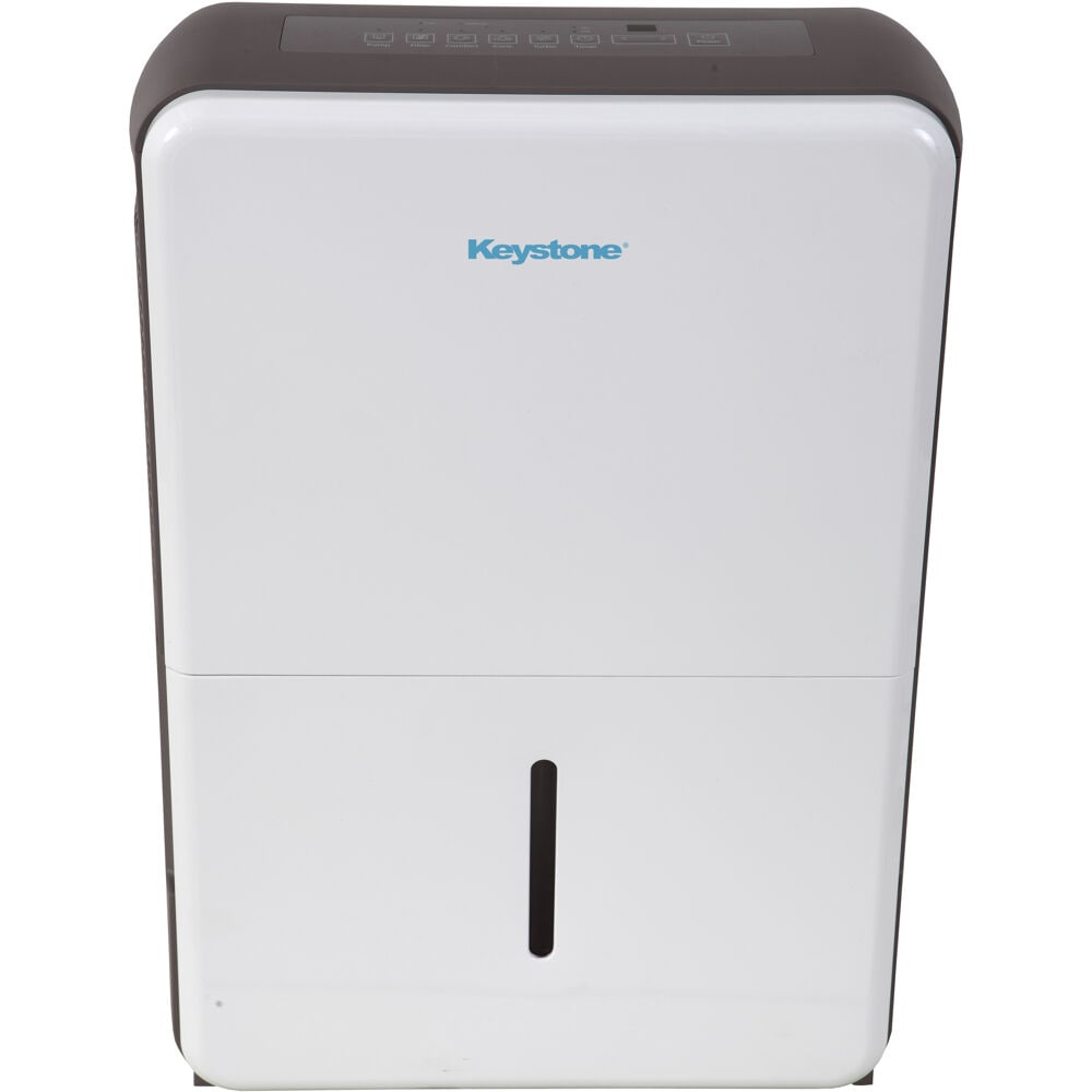 Keystone 1.8-Gallon 50 -Pint 3 -Speed Dehumidifier with Built-In Pump ENERGY STAR Certified (For Rooms 3001+ Square Feet) White