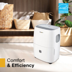 Whirlpool 1.6-Gallon 50 -Pint 3 -Speed Inverter Dehumidifier (For Rooms 3001+ Square Feet) White