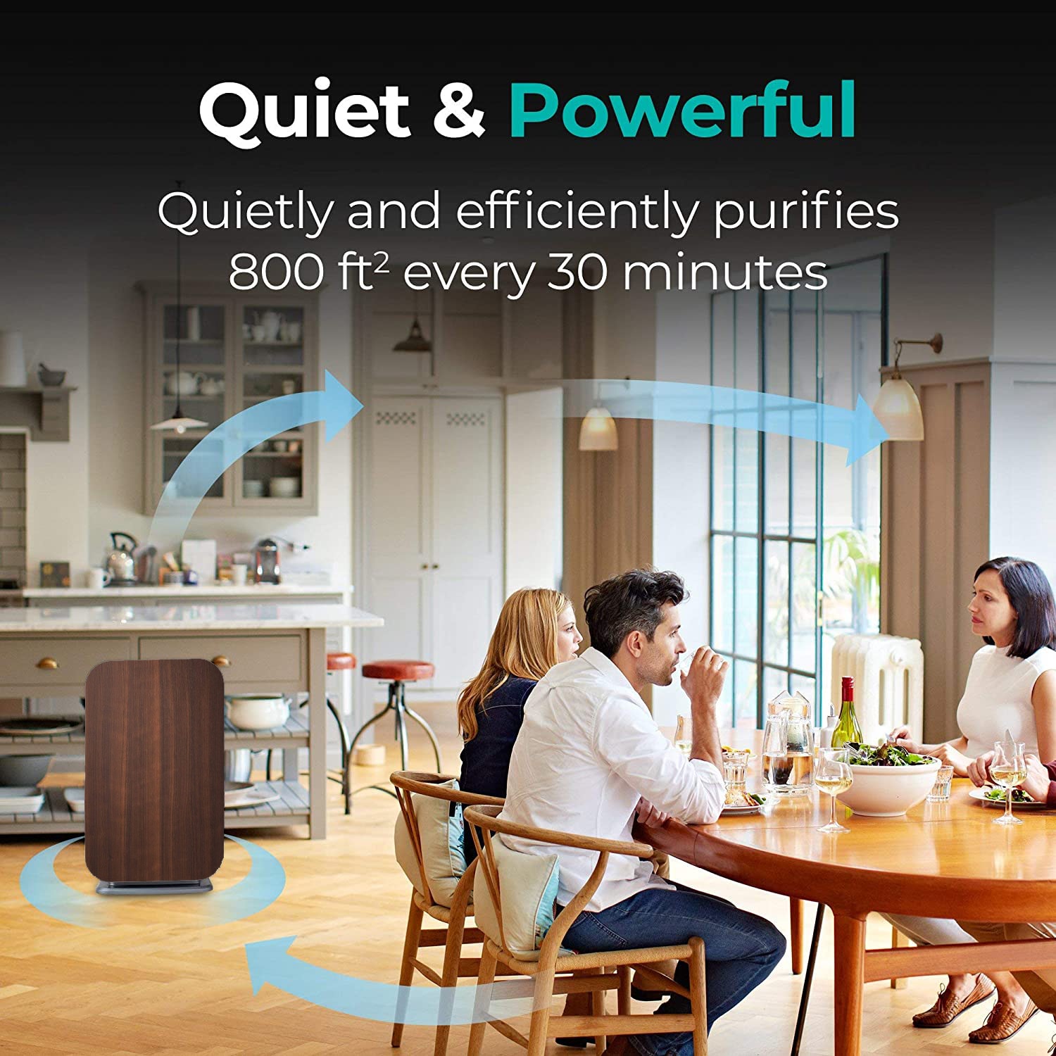 Alen BreatheSmart 45i Pure 4 -Speed Ionic Weathered Gray HEPA Air Purifier ENERGY STAR Certified (Covers: 800-sq ft )