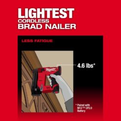 Milwaukee M12 FUEL 12-Volt Lithium-Ion Brushless Cordless 18-Gauge 1-1/2 in. Compact Brad Nailer (Tool Only) 2541-20