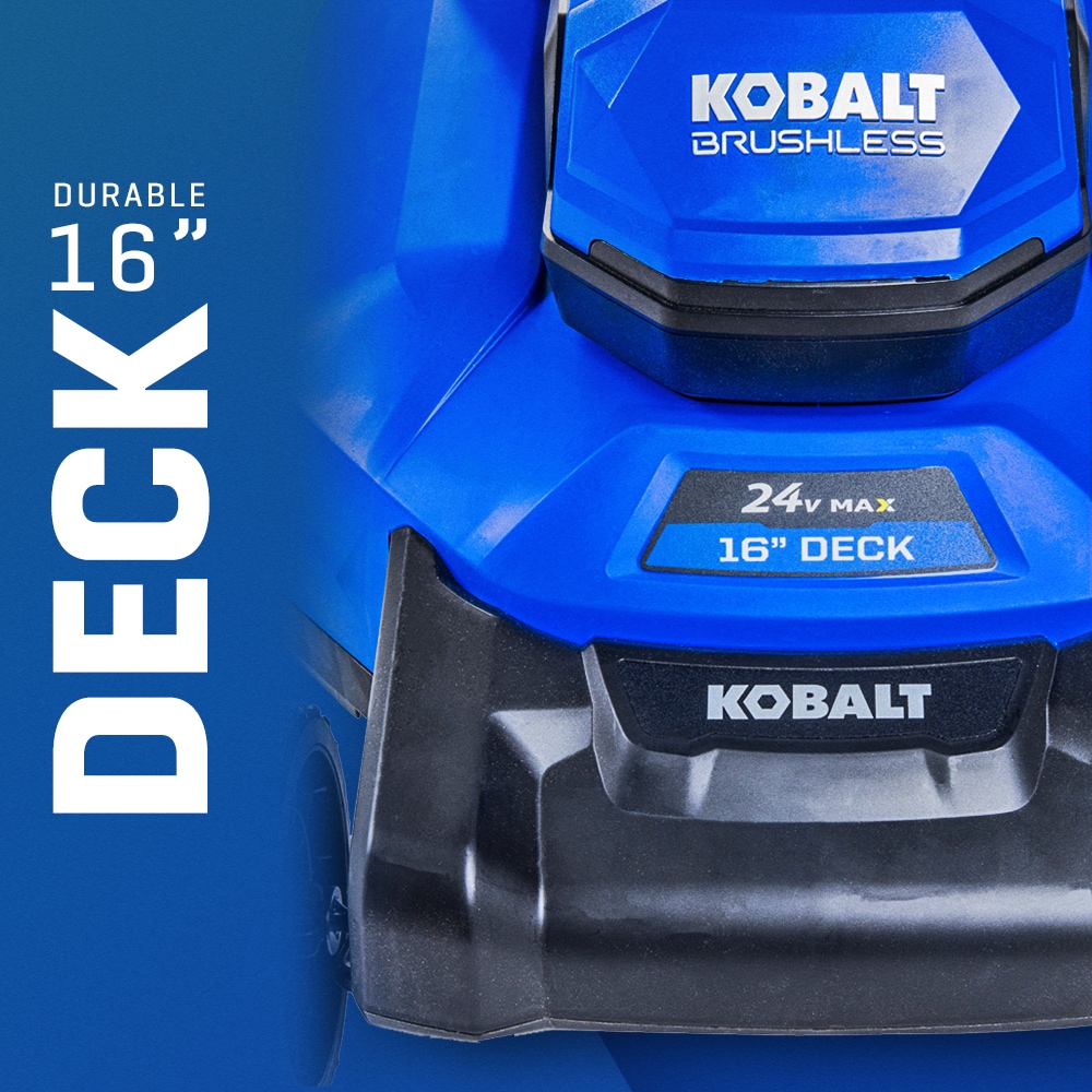 Kobalt 24-volt, 16-in Push Battery Walk Mower with (Battery and Charger Not Included)