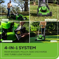 Greenworks 80-volt, 21-in Push Battery Walk Mower with (1) 4 Ah Battery Included