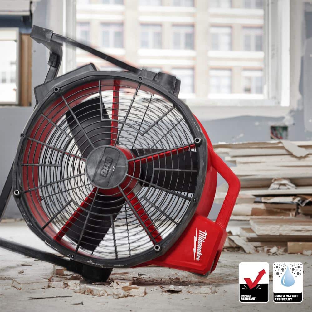 Milwaukee M18 Brushless Cordless Hybrid 18 in. Variable Speed Fan (Tool Only) 0821-20