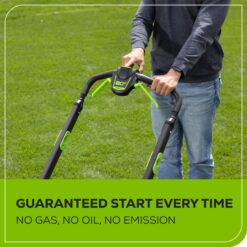 Greenworks 80-volt, 25-in Self Propelled Battery Walk Mower with (1) 4 Ah Battery Included