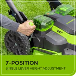 Greenworks 80-volt, 25-in Self Propelled Battery Walk Mower with (1) 4 Ah Battery Included
