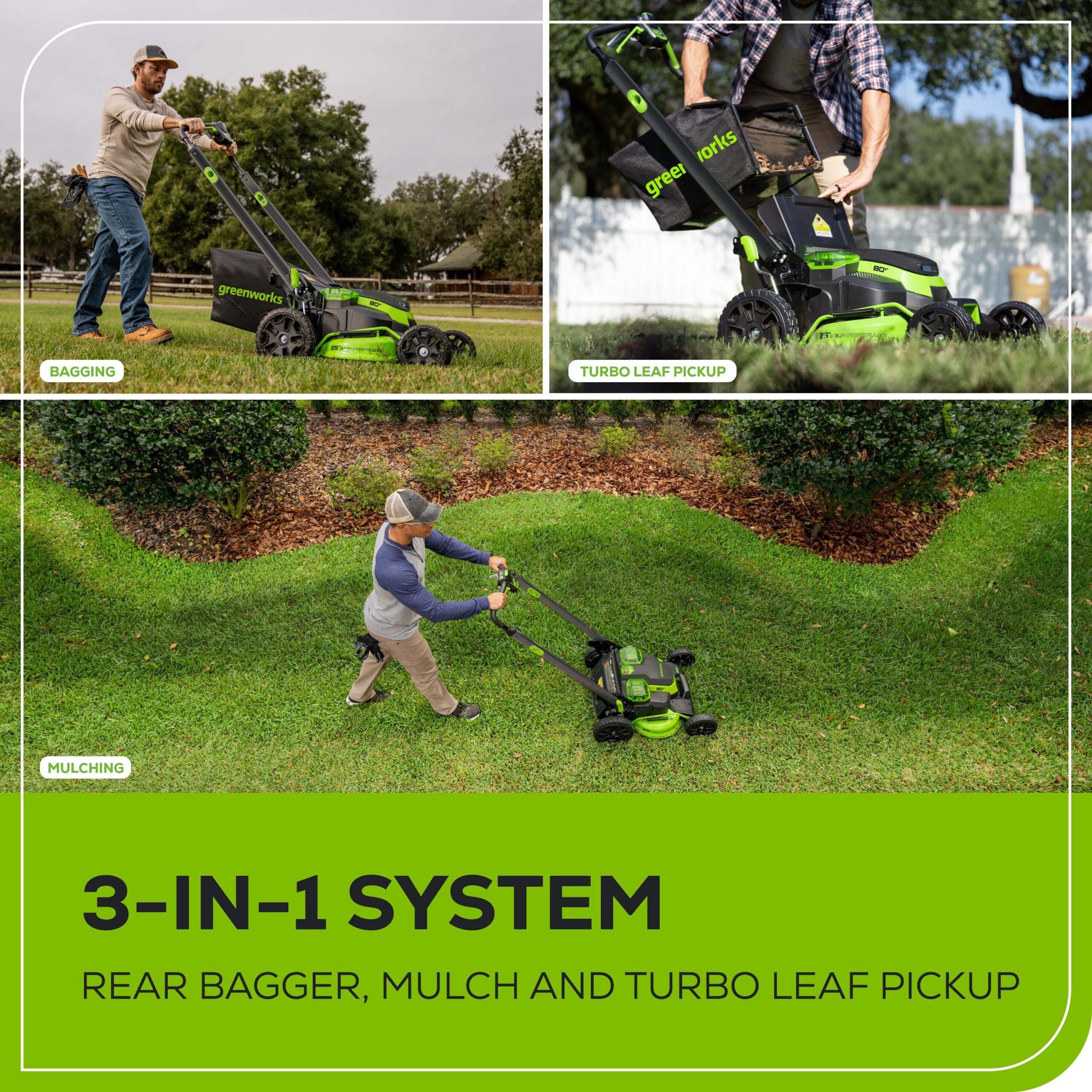 Greenworks 80-volt, 25-in Self Propelled Battery Walk Mower with (1) 4 Ah Battery Included