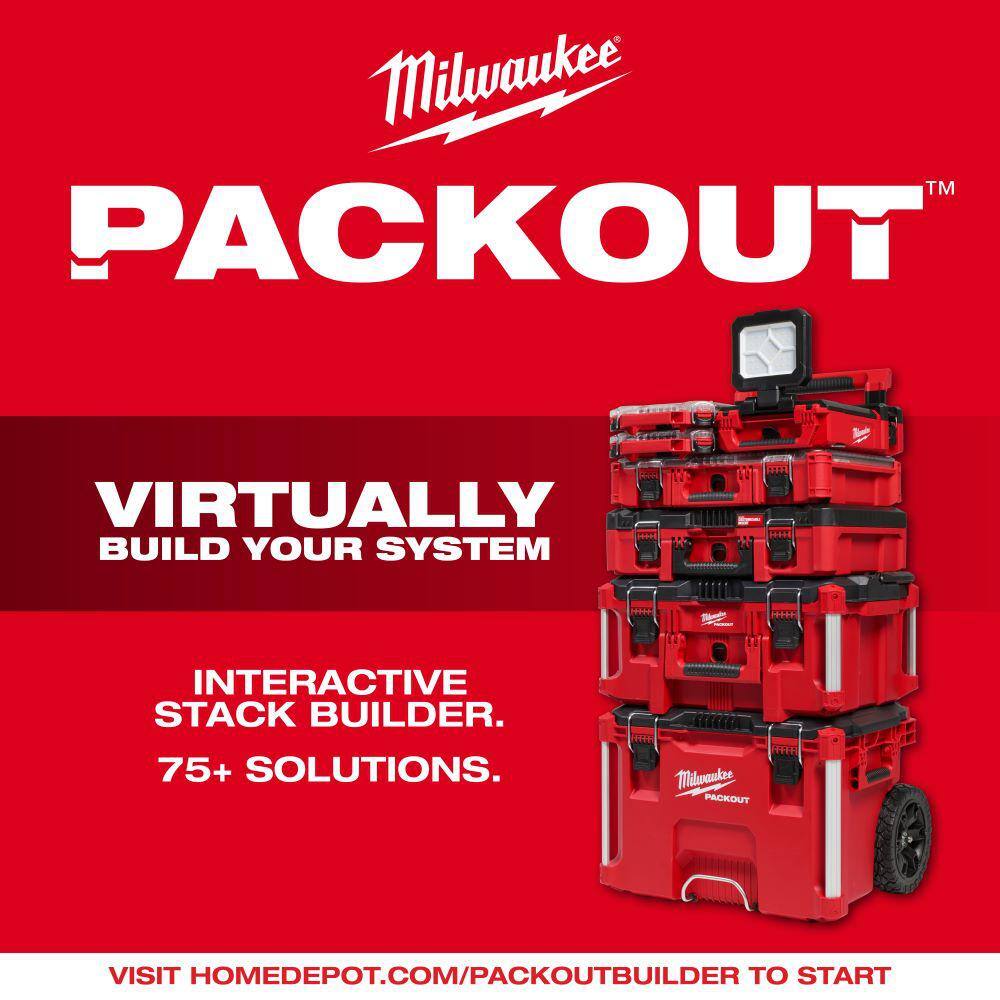 Milwaukee 1/2 in. Drive SAE/Metric Ratchet and Socket Mechanics Tool Set with PACKOUT Case (47-Piece) 48-22-9487