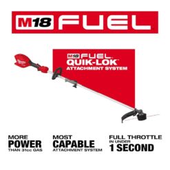 Milwaukee M18 FUEL 18V 16 in. Brushless Cordless Battery Powered String Trimmer with QUIK-LOK Attachment Capability (Tool-Only) 3016-20ST