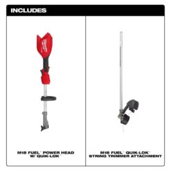 Milwaukee M18 FUEL 18V 16 in. Brushless Cordless Battery Powered String Trimmer with QUIK-LOK Attachment Capability (Tool-Only) 3016-20ST