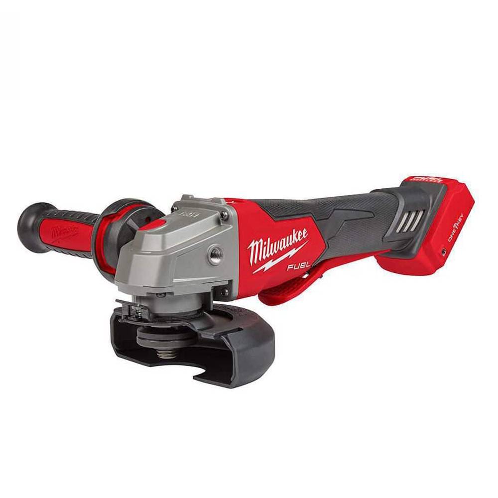 Milwaukee M18 FUEL 18V Lithium-Ion Brushless Cordless 4-1/2 in./5 in. Braking Grinder With Paddle Switch (Tool-Only) 2882-20