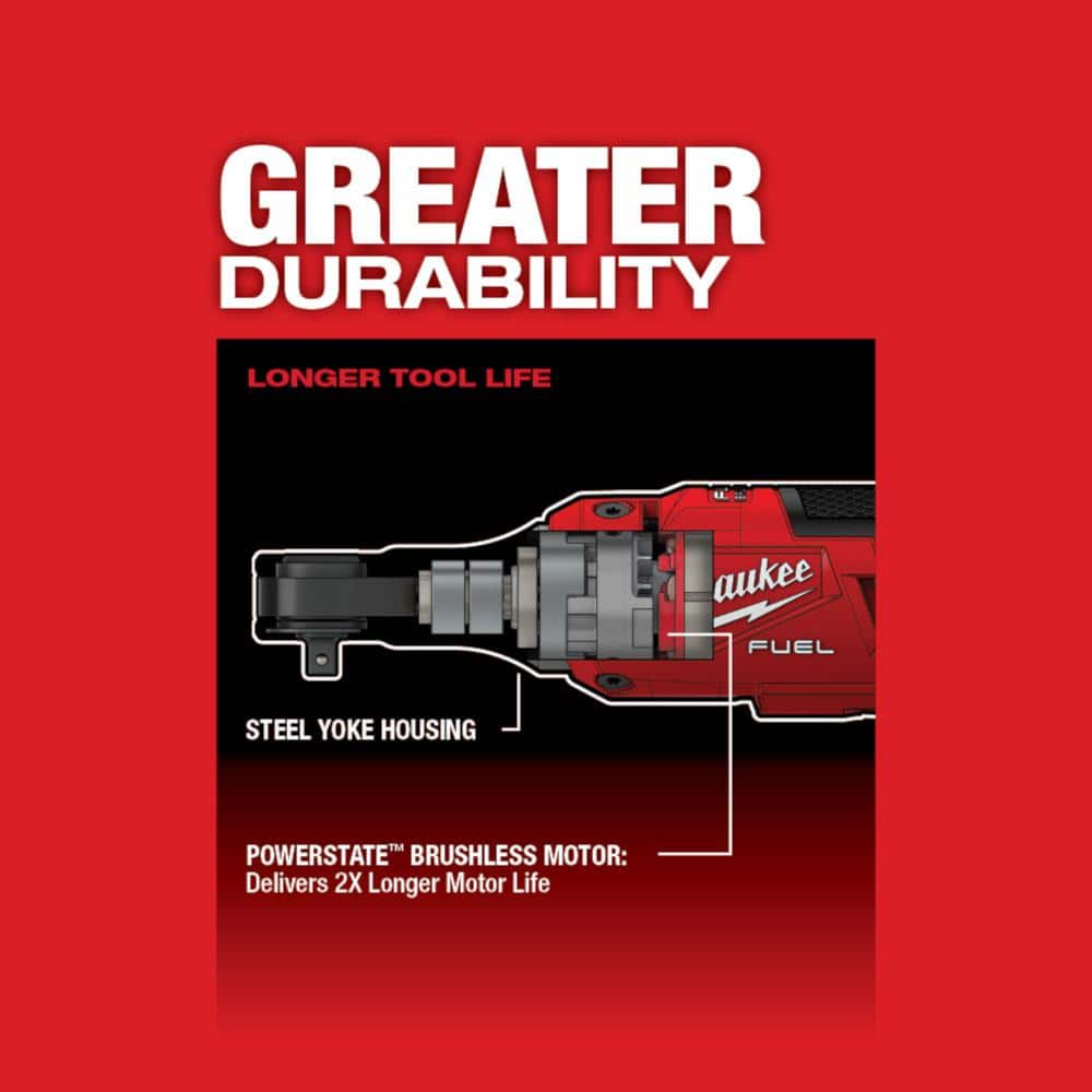 Milwaukee M12 FUEL 12V Lithium-Ion Brushless Cordless High Speed 1/4 in. Ratchet (Tool-Only) 2566-20
