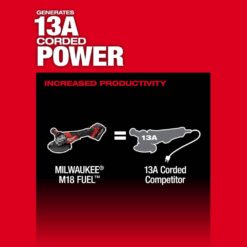 Milwaukee M18 FUEL 18-Volt Lithium-Ion Brushless Cordless 4-1/2 in./6 in. Braking Grinder with Paddle Switch (Tool-Only) 3670-20