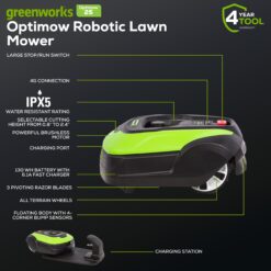 Greenworks Robotic Lawn Mower ( 1/4 acre to 1/2 acre )