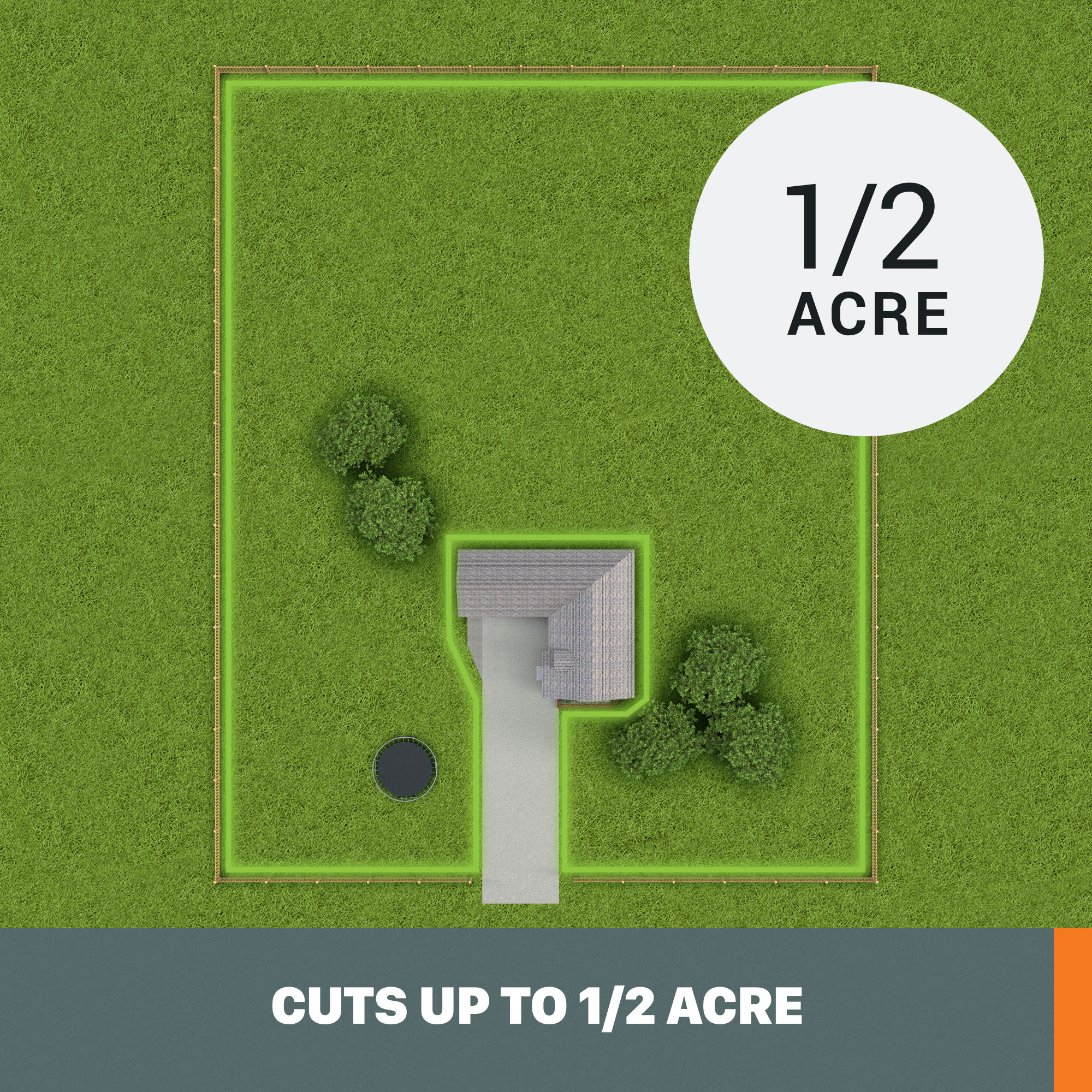 WORX Landroid Robotic Lawn Mower ( 1/4 acre to 1/2 acre )