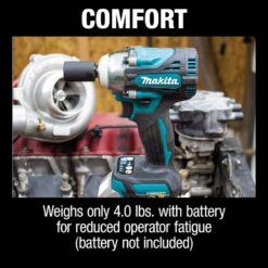 Makita 18V LXT Lithium-Ion Brushless Cordless 4-Speed 1/2 in. Impact Wrench with Detent Anvil (Tool-Only) XWT15Z