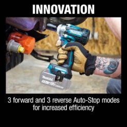 Makita 18V LXT Lithium-Ion Brushless Cordless 4-Speed 1/2 in. Impact Wrench with Detent Anvil (Tool-Only) XWT15Z