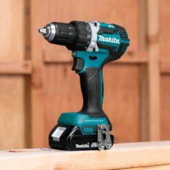 Makita 18V LXT Lithium-Ion Compact Brushless Cordless 1/2 in. Driver-Drill Kit w/ (2) Batteries (2.0Ah), Charger, Bag XFD12R