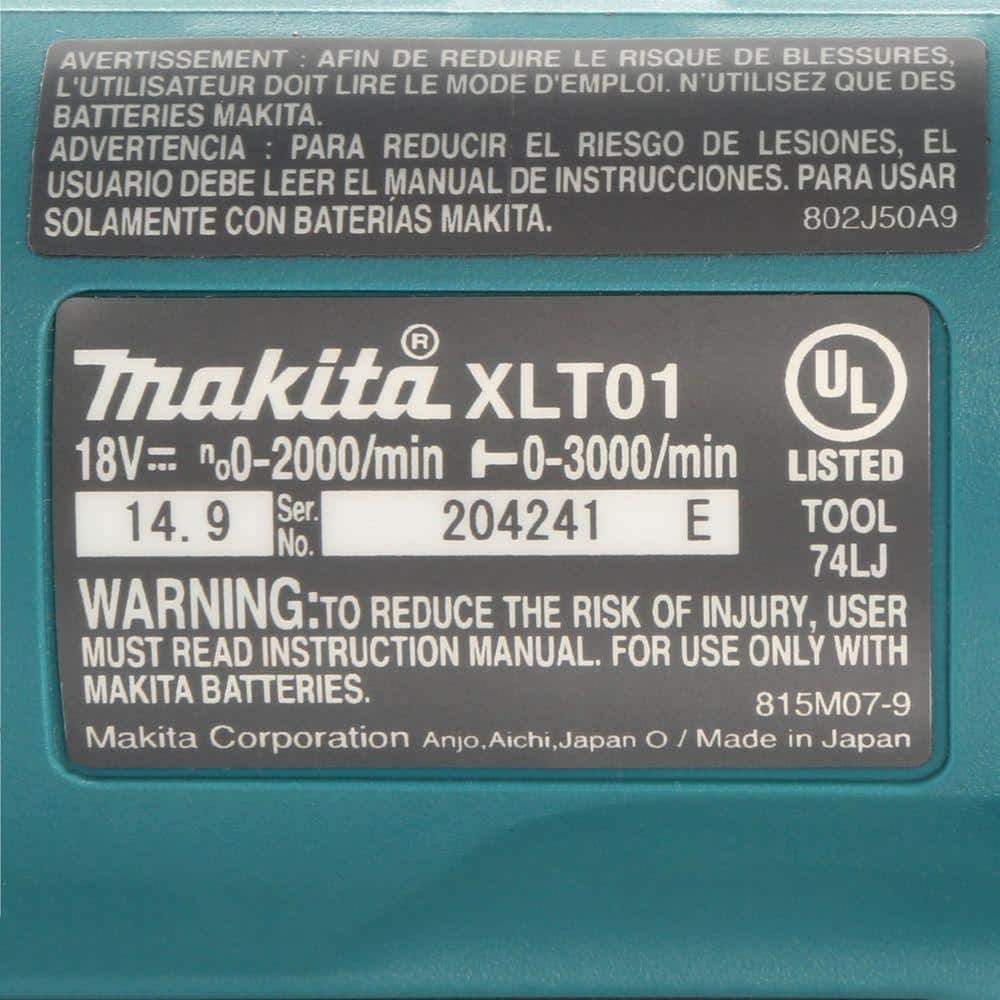 Makita 18V LXT Lithium-Ion Cordless Angle Impact Driver (Tool-Only) XLT01Z