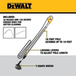 DEWALT 18 ft. 3000 PSI Power Washer Telescoping Extension Wand DWZPWTW18