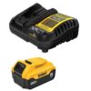 DEWALT 20-Volt Maximum XR 5.0 Ah Battery Pack and Charger DCB205C