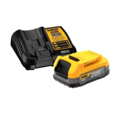 DEWALT 20V MAX POWERSTACK Lithium-Ion Compact Battery Starter Kit with 1.7 Ah Battery and Charger DCBP034C