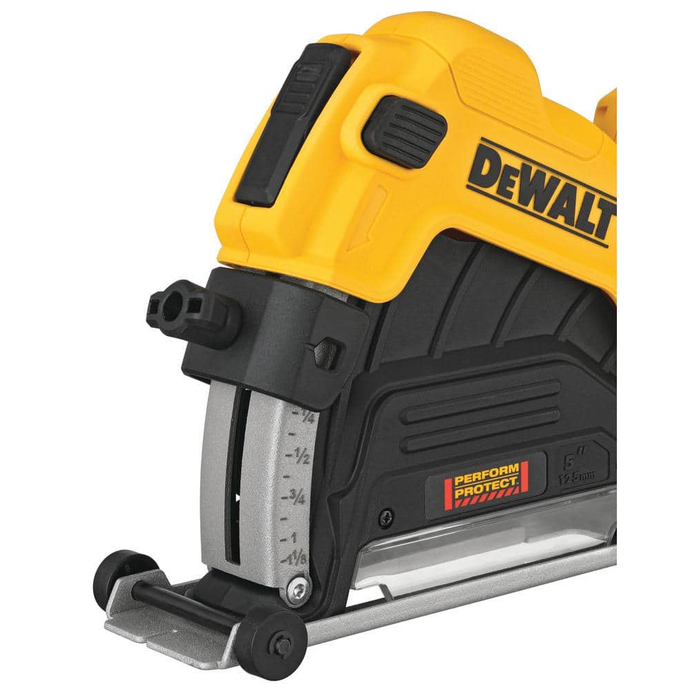DEWALT 13 Amp Corded 4.5 - 5 in. Angle Grinder Kit with Dust Shroud DWE46123