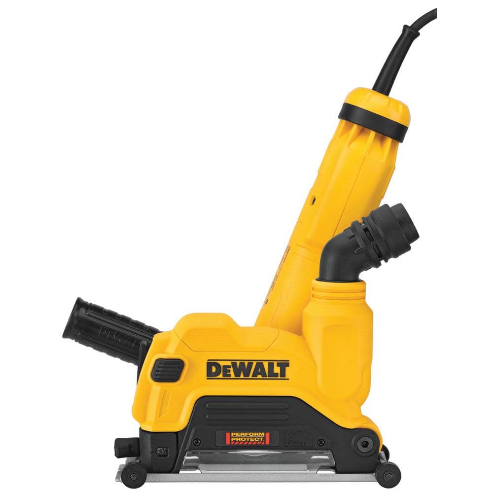 DEWALT 13 Amp Corded 4.5 - 5 in. Angle Grinder Kit with Dust Shroud DWE46123