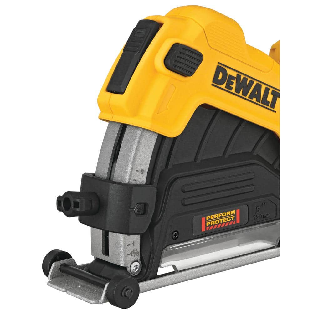 DEWALT 13 Amp Corded 4.5 - 5 in. Angle Grinder Kit with Dust Shroud DWE46123