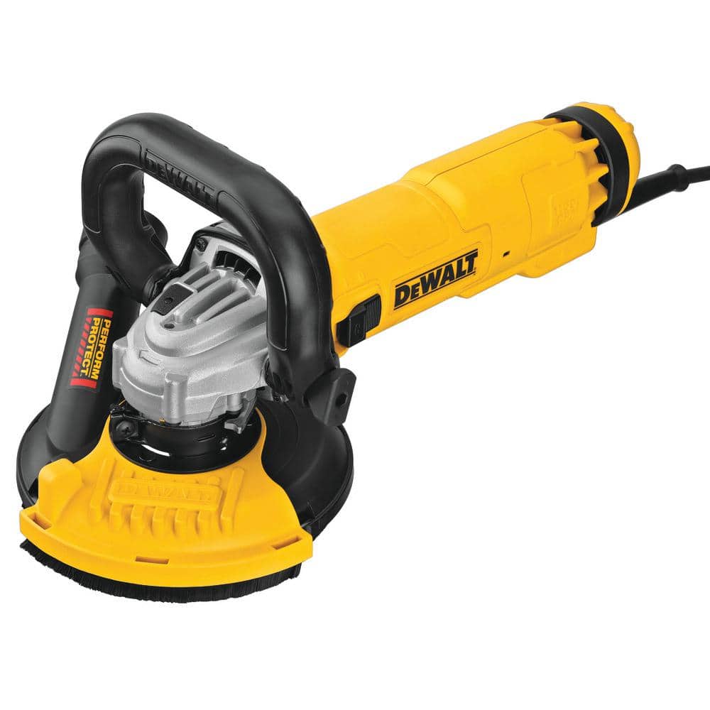 DEWALT 13 Amp Corded 4.5 - 5 in. Angle Grinder with Surface Grinding Shroud DWE46155