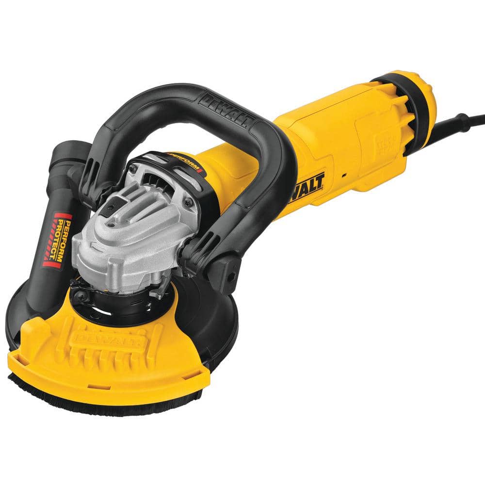 DEWALT 13 Amp Corded 4.5 - 5 in. Angle Grinder with Surface Grinding Shroud DWE46155