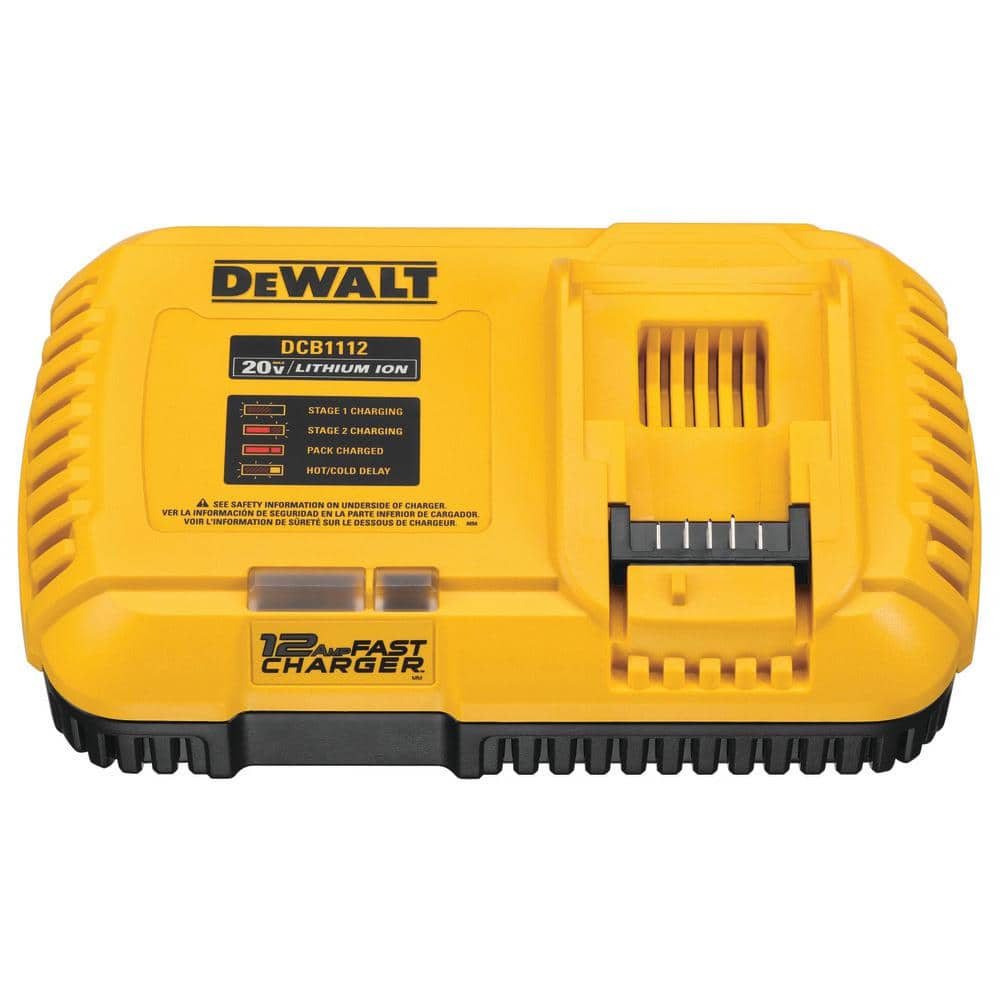 DEWALT 20V and FLEXVOLT 12 Amp Fan Cooled Fast Charger DCB1112