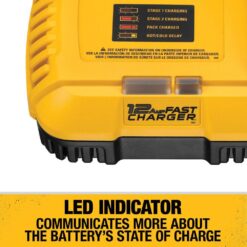 DEWALT 20V and FLEXVOLT 12 Amp Fan Cooled Fast Charger DCB1112