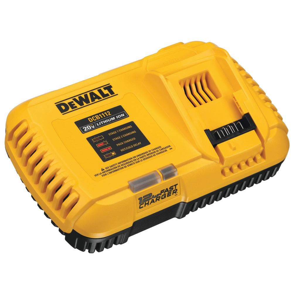 DEWALT 20V and FLEXVOLT 12 Amp Fan Cooled Fast Charger DCB1112