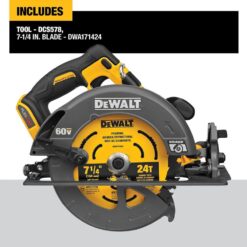 DEWALT FLEXVOLT 60V MAX Cordless Brushless 7-1/4 in. Circular Saw with Brake (Tool Only) DCS578B
