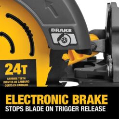 DEWALT FLEXVOLT 60V MAX Cordless Brushless 7-1/4 in. Circular Saw with Brake (Tool Only) DCS578B