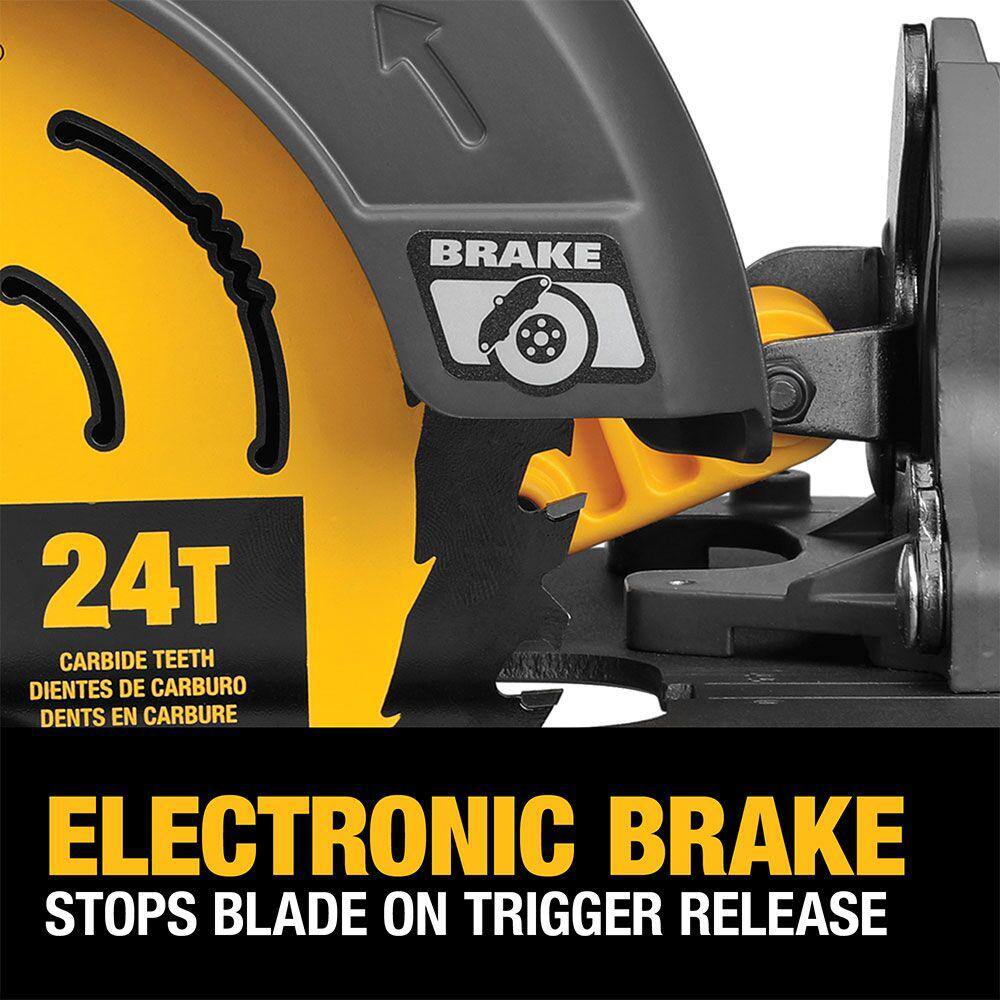 DEWALT FLEXVOLT 60V MAX Cordless Brushless 7-1/4 in. Circular Saw with Brake (Tool Only) DCS578B