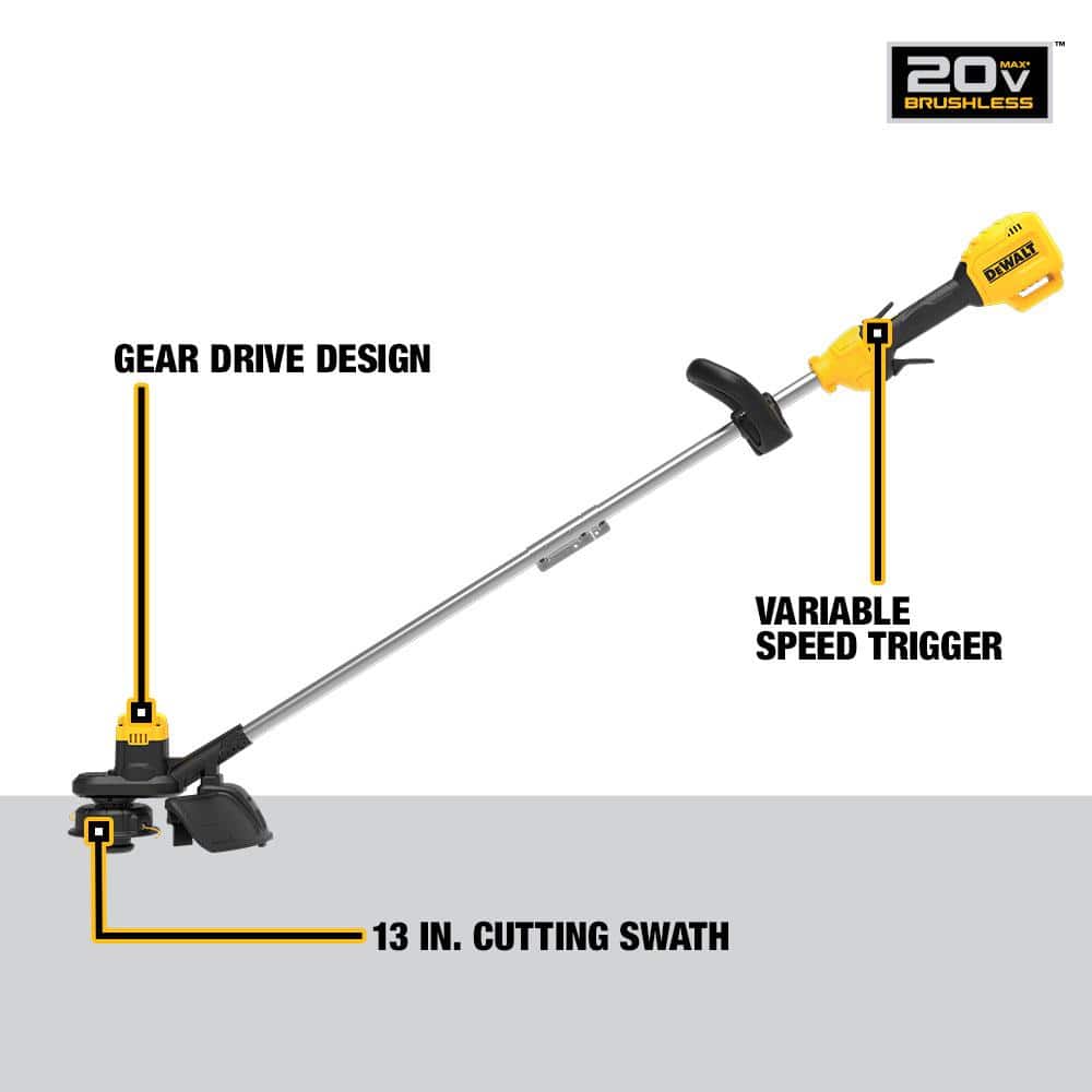 DEWALT 20V MAX 13 in. Cordless Battery Powered String Trimmer Kit with (1) 4 Ah Battery & Charger DCST925M1