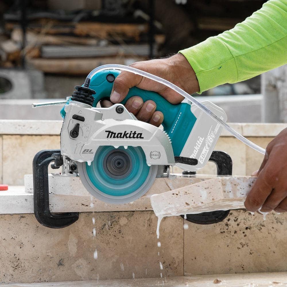 Makita 18V LXT Lithium-Ion Brushless Cordless 5 in. Wet/Dry Masonry Saw (Tool Only) XCC01Z