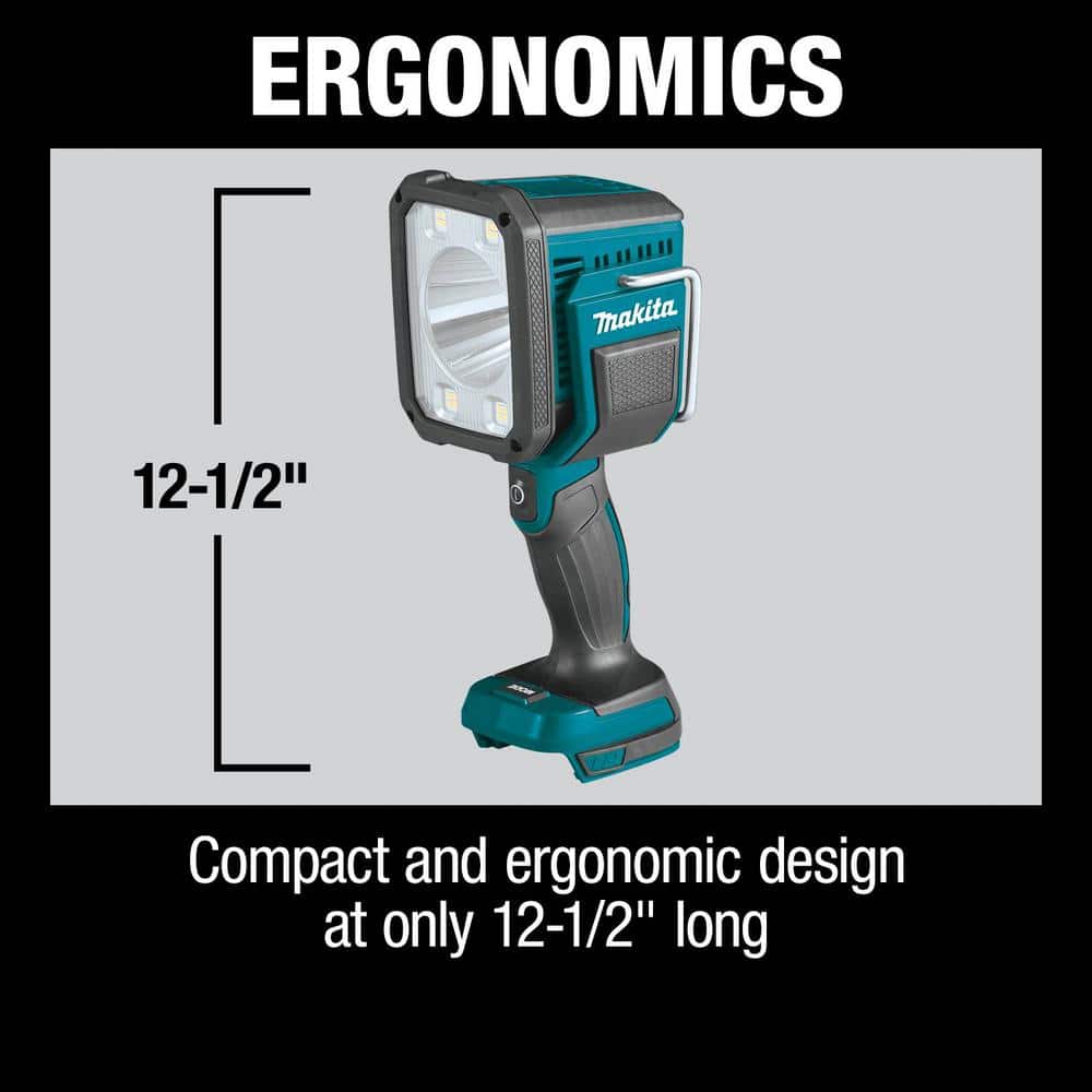 Makita 18V LXT Lithium-Ion Cordless L.E.D. Flashlight / Spotlight (Light Only) DML812