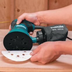 Makita 3 Amp 5 in. Corded Palm Grip Random Orbital Sander with Dust Bag, Hard Case BO5030K
