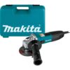 Makita 6 Amp Corded 4 in. Lightweight Angle Grinder with Grinding Wheel, Wheel Guard Side Handle Hard Case GA4030K