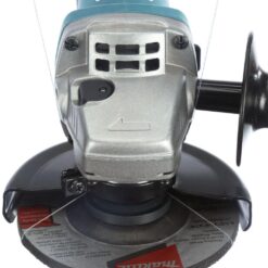 Makita 7.5 Amp Corded 4-1/2 in. Easy Wheel Change Compact Angle Grinder with Grinding Wheel, Wheel Guard and Side Handle 9557NB