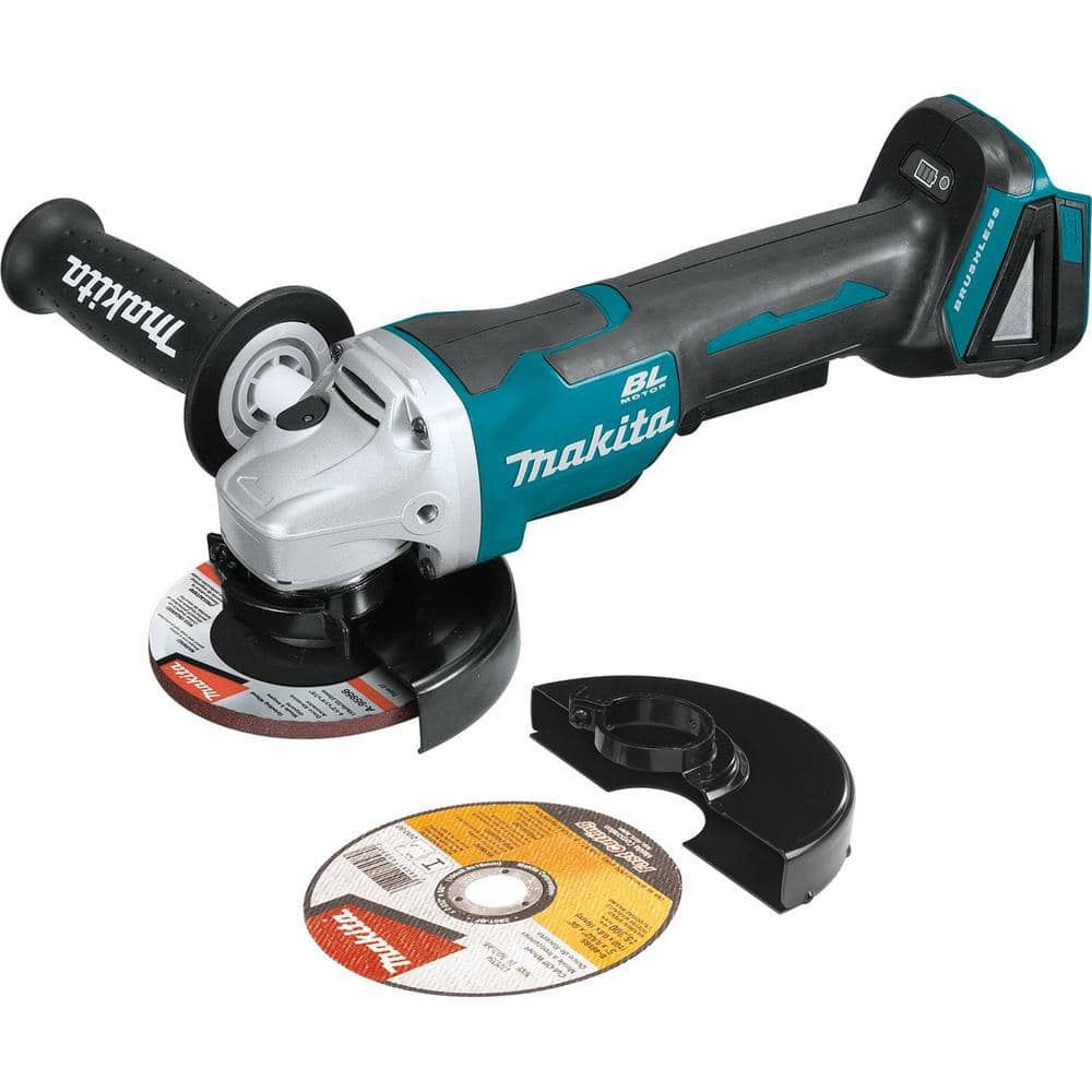 Makita 18V LXT Lithium-Ion Brushless Cordless 4-1/2 in./5 in. Paddle Switch Cut-Off/Angle Grinder (Tool-Only) XAG11Z